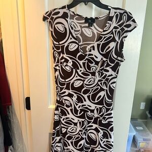 Byer California Swirl Print Midi Dress